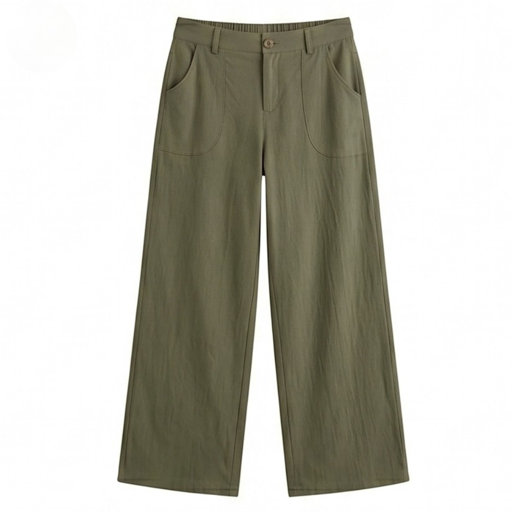 High-Waisted Wide-Leg Palazzo Pants — View 13 | Clova