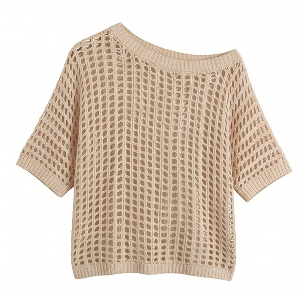 Breezy Open-Knit Summer Top — View 20 | Clova
