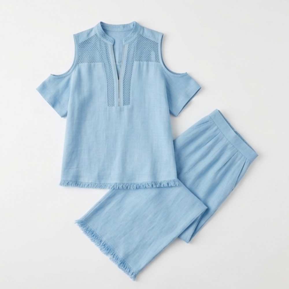 Crochet Linen Vacation Set — View 13 | Clova