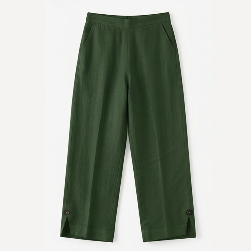 Soft-Stretch Cropped Pants — View 20 | Clova