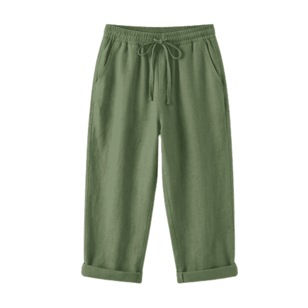 Breathable Drawstring Capris — View 15 | Clova