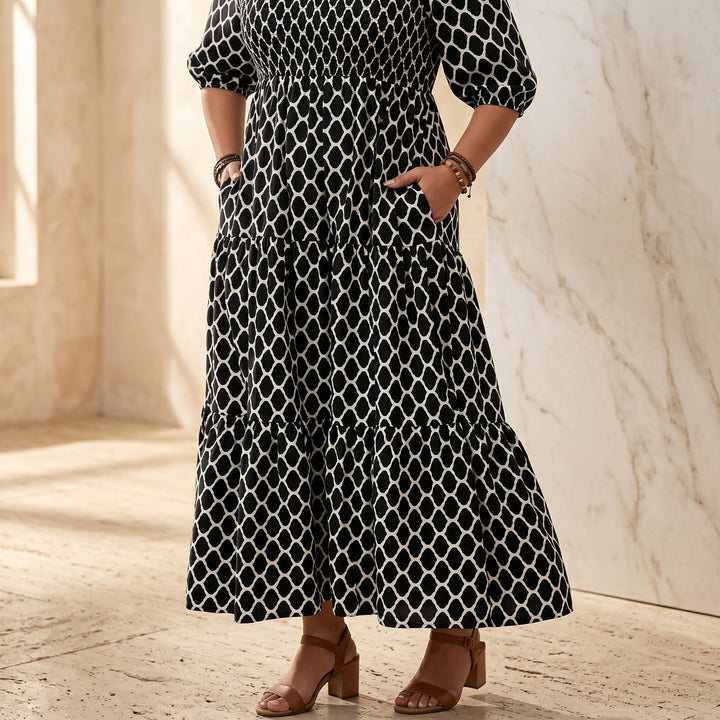 Boho Maxi Dress with Pockets