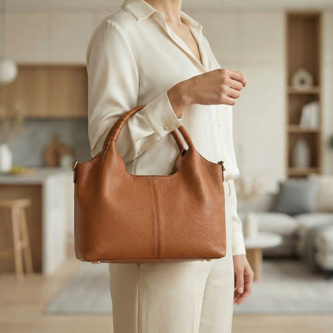 Carrina Soft Leather Everyday Hobo Bagy