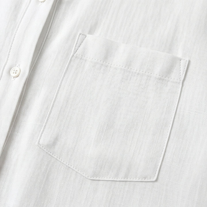 Breathable Cotton Button Up Shirt