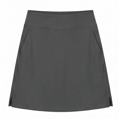 Knee-Length Skort with Built-In Shorts — View 16 | Clova