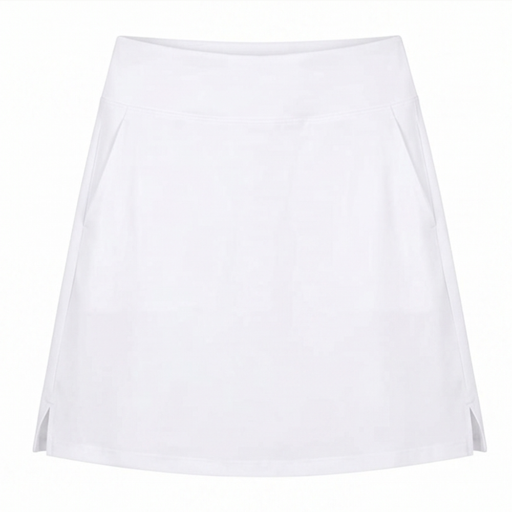 Knee-Length Skort with Built-In Shorts — View 17 | Clova
