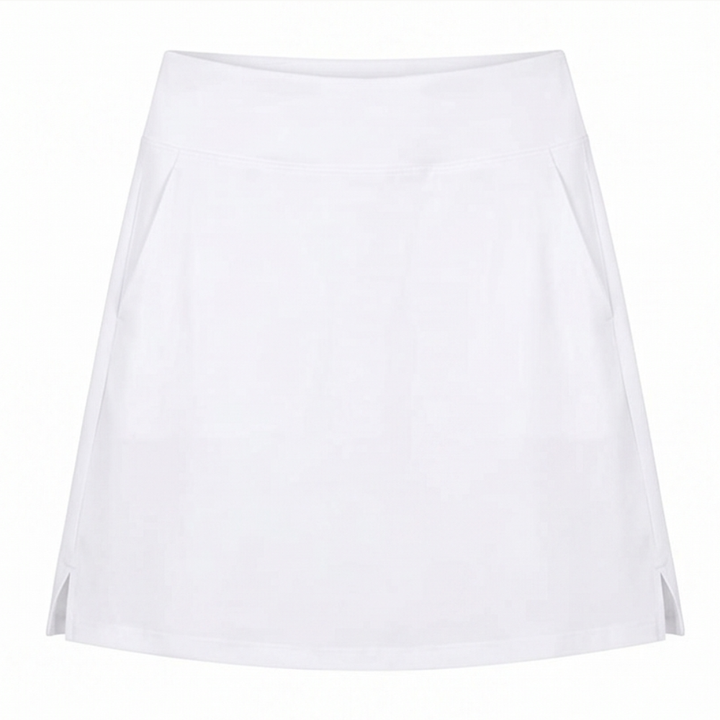 Knee-Length Skort with Built-In Shorts — View 17 | Clova