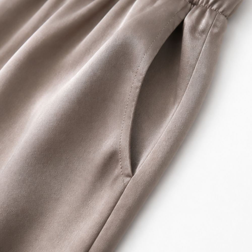Nadine Two-Piece Set with Wide-Leg Trousers — View 9 | Clova