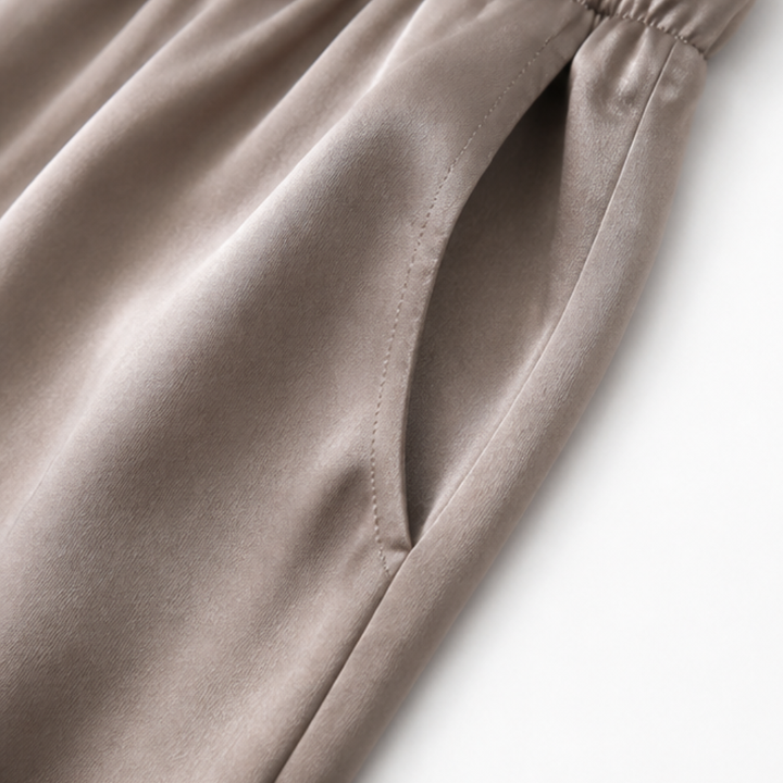 Nadine Two-Piece Set with Wide-Leg Trousers — View 9 | Clova