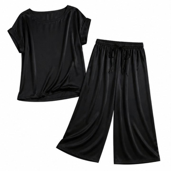 Nadine Two-Piece Set with Wide-Leg Trousers — View 13 | Clova