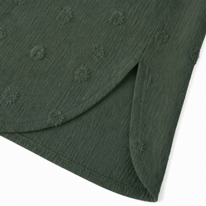 Veluna Relaxed Textured Shirt-Dress for Easy Days — View 7 | Clova