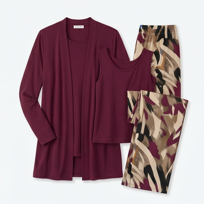 Elegant 3-Piece Cardigan Set — View 11 | Clova
