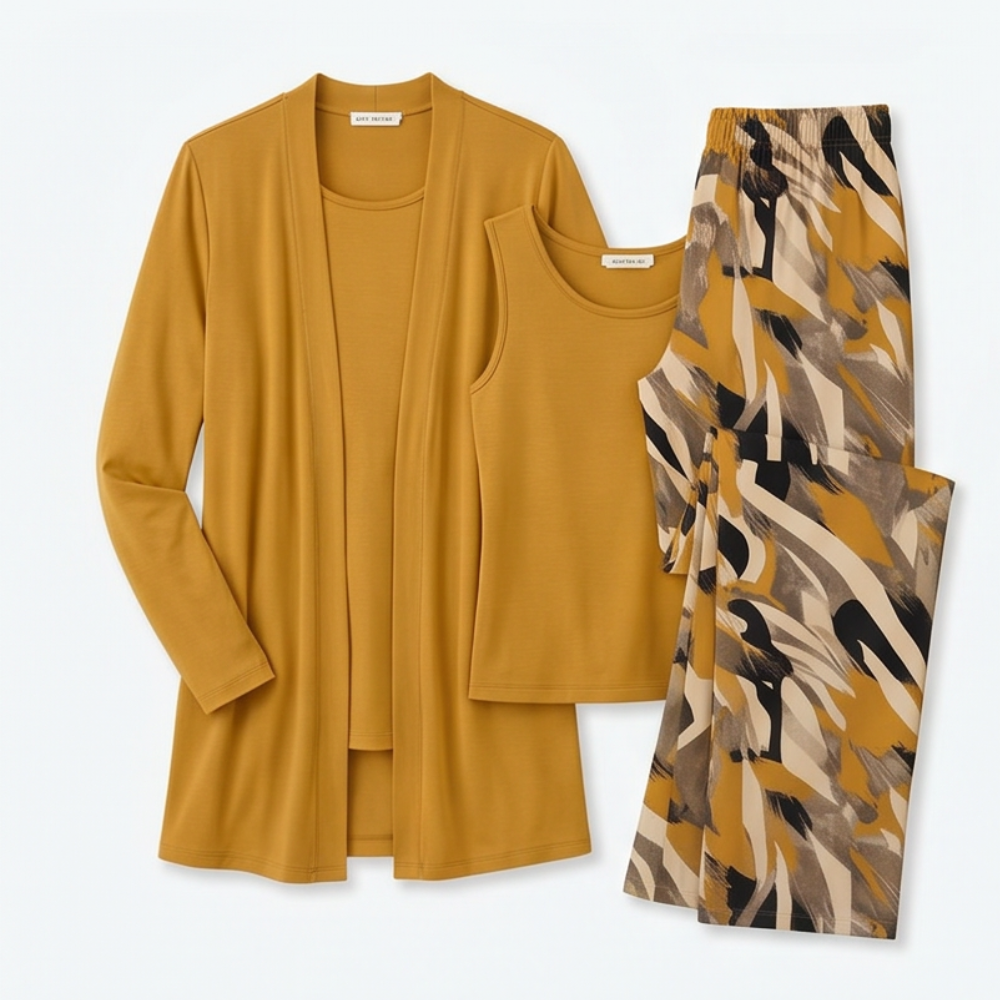 Elegant 3-Piece Cardigan Set — View 12 | Clova