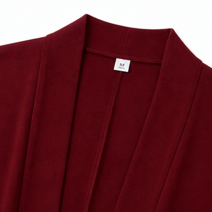 Maevelle Elegant 3-Piece Set with Drape Cardigan — View 7 | Clova