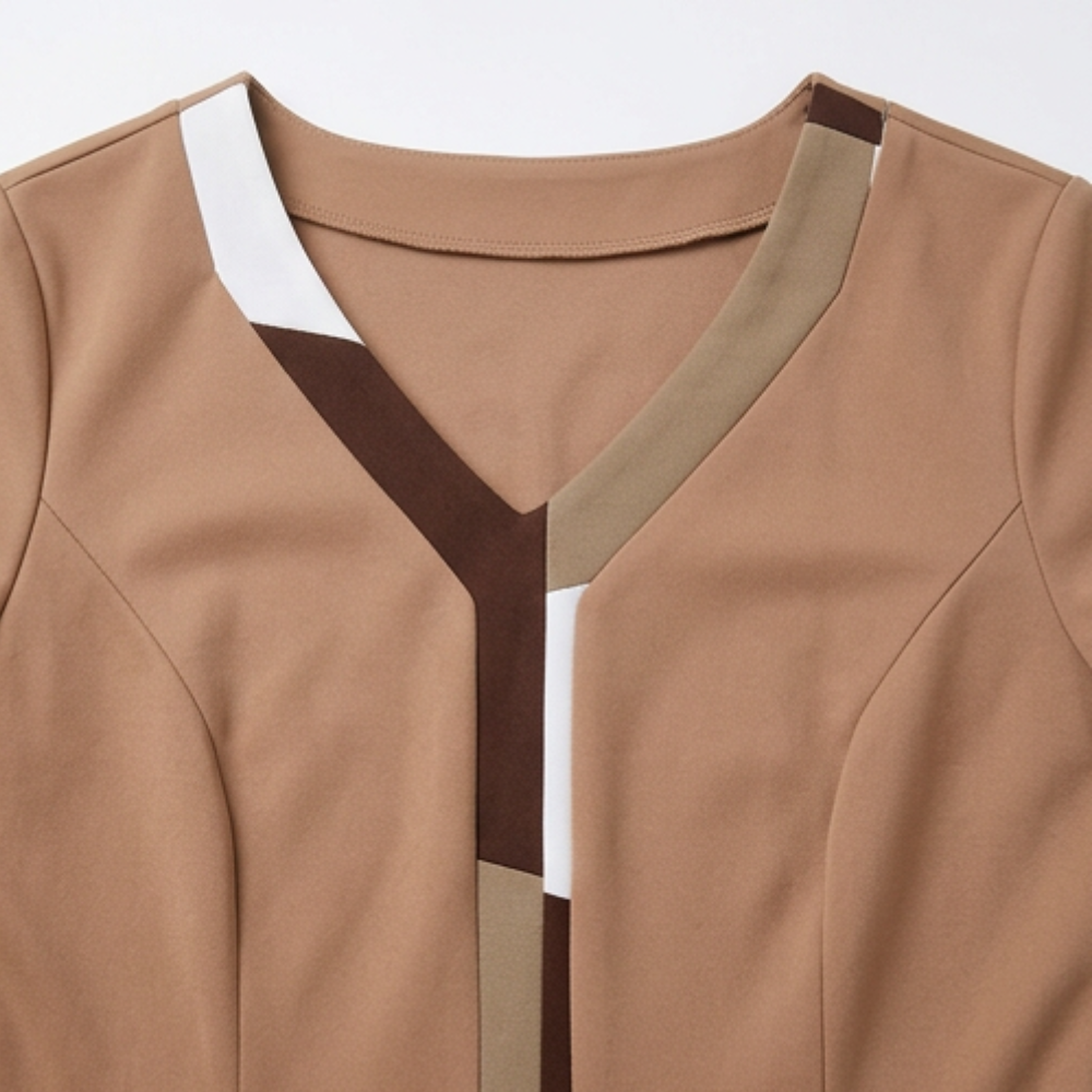 Lunavia Elegant Color-Block Peplum Set for Effortless Polish — View 10 | Clova