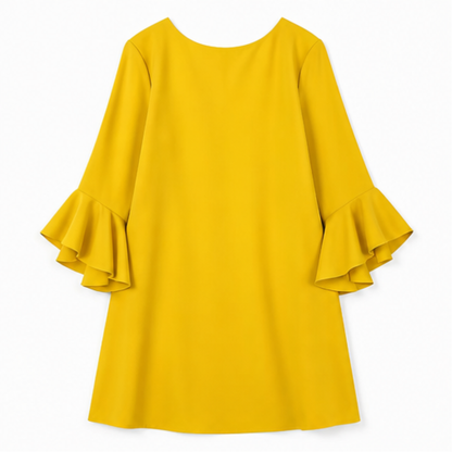 Statement Bell Sleeve Mini Dress — View 11 | Clova
