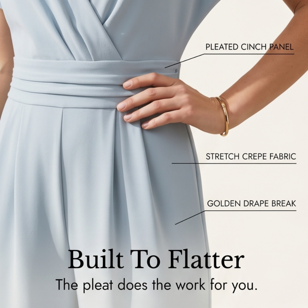 Elegant Wrap Jumpsuit — View 6 | Clova