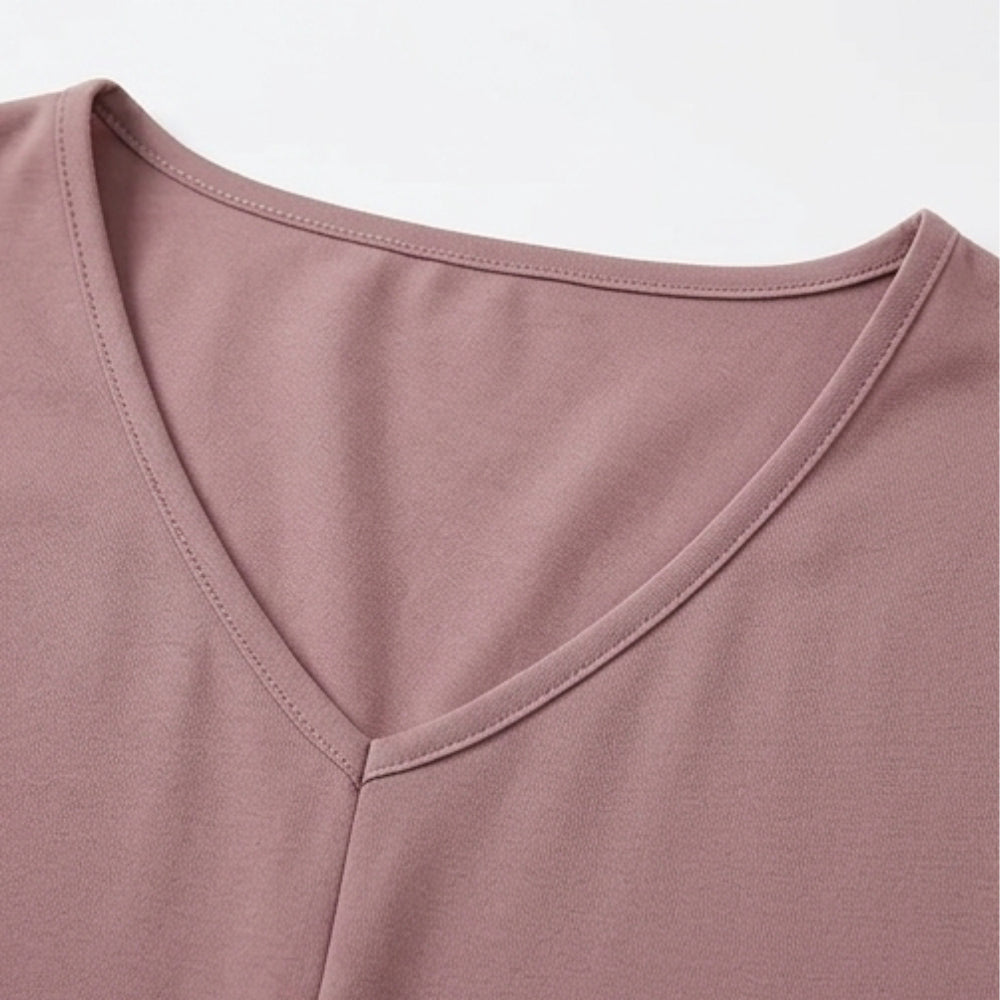 Twist-Knot V-Neck Top for Effortless Everyday Style