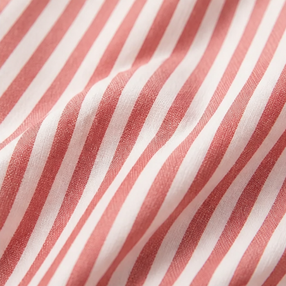 Solène Striped Sailor Collar Blouse with Puff Sleeves — View 10 | Clova