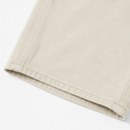 Stitch Detail Cropped Straight Pants — View 16 | Clova
