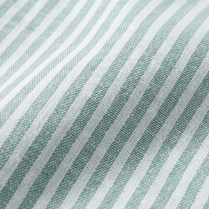 Striped Linen Pants with Elastic Waist — View 10 | Clova