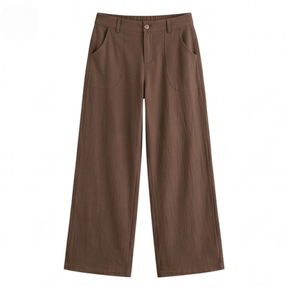 High-Waisted Wide-Leg Palazzo Pants — View 10 | Clova