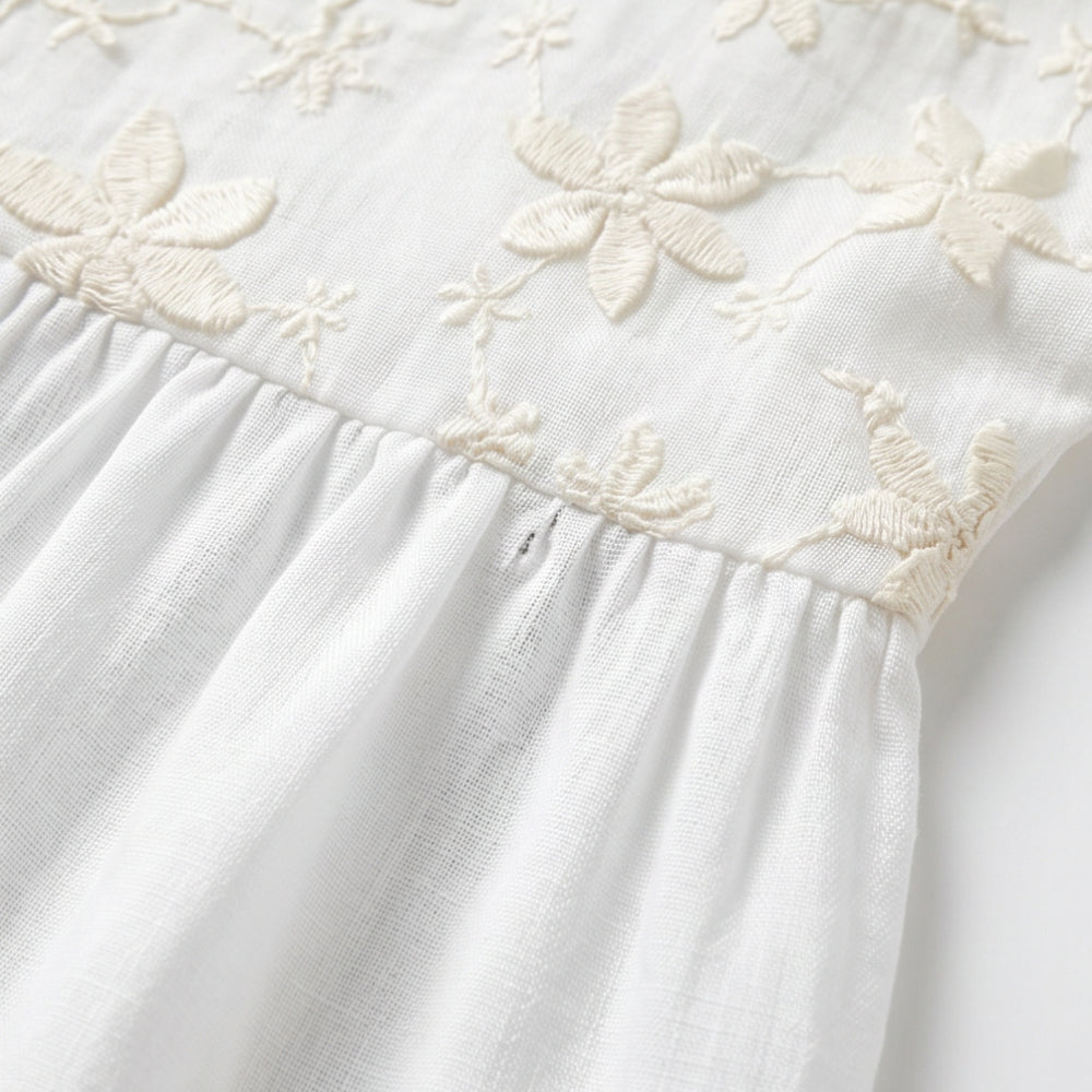 Embroidered Floral Peplum Blouse