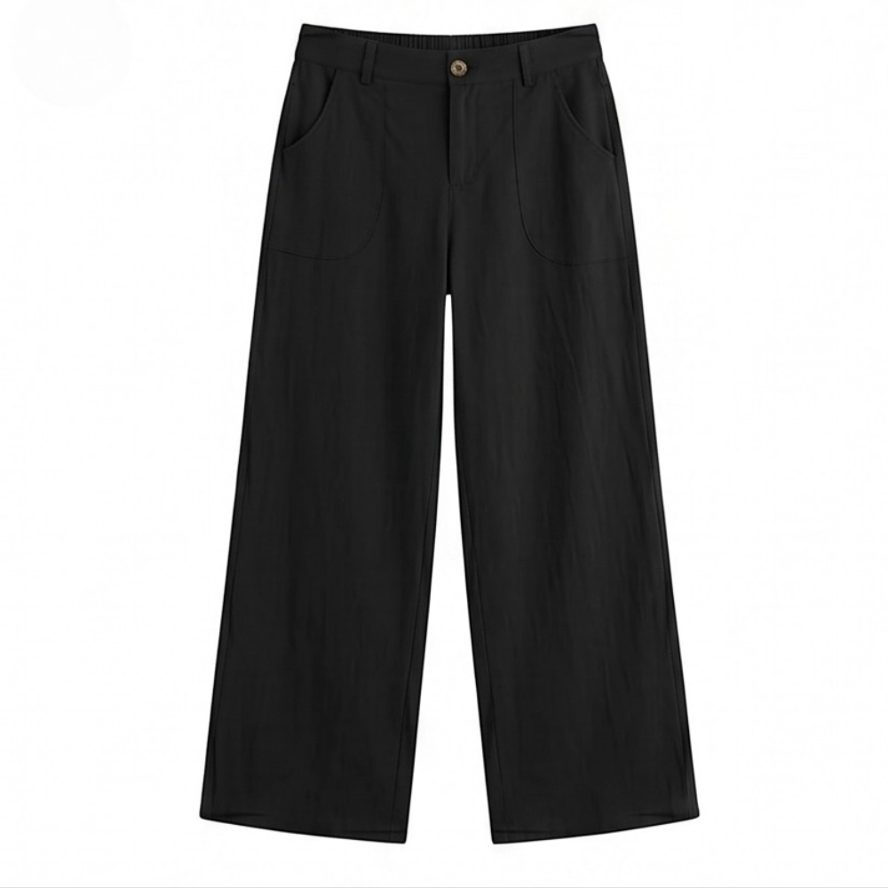 High-Waisted Wide-Leg Palazzo Pants — View 12 | Clova