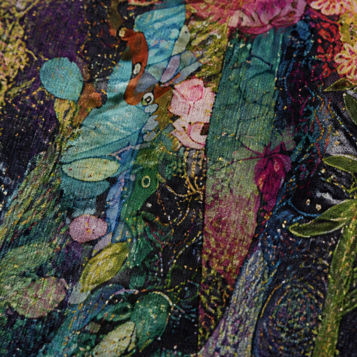 Art-Print Open Jacket for Effortless Style — View 10 | Clova