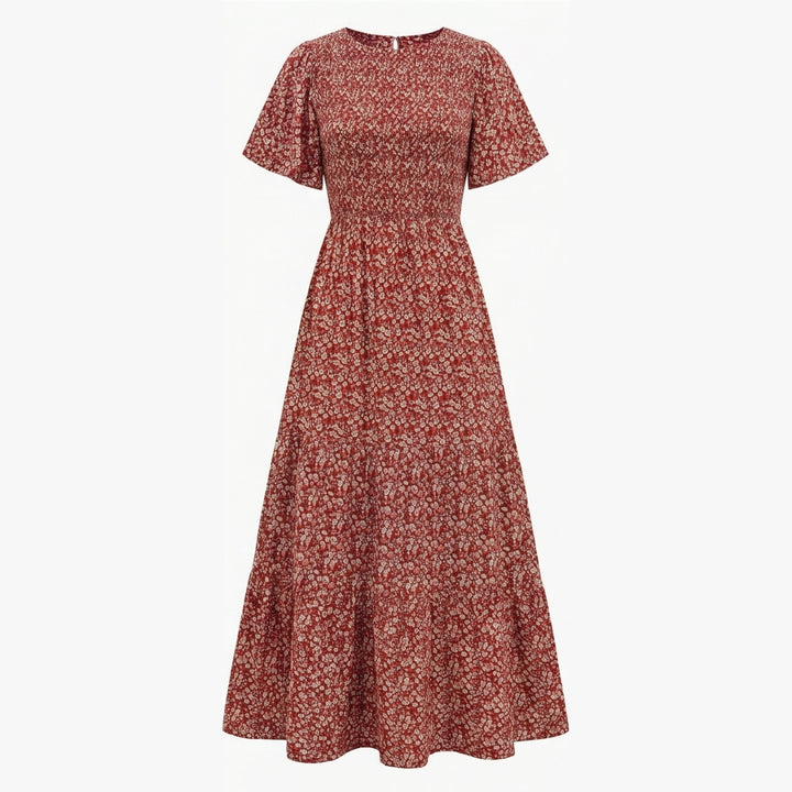 Smocked Floral Maxi Dress for Spring