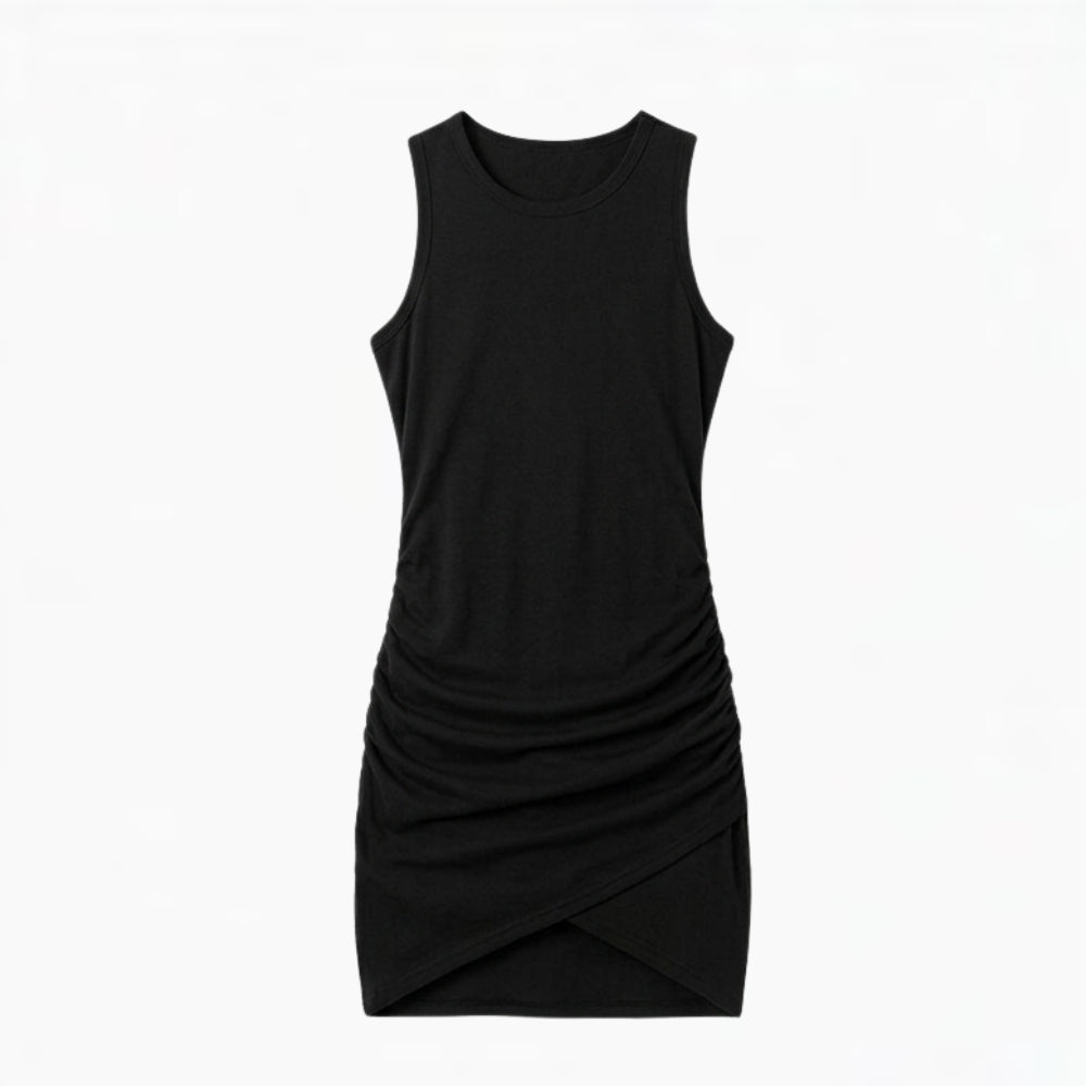 Ruched Sleeveless Bodycon Dress