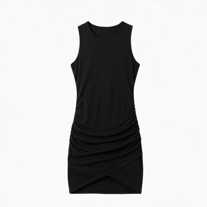 Ruched Sleeveless Bodycon Dress
