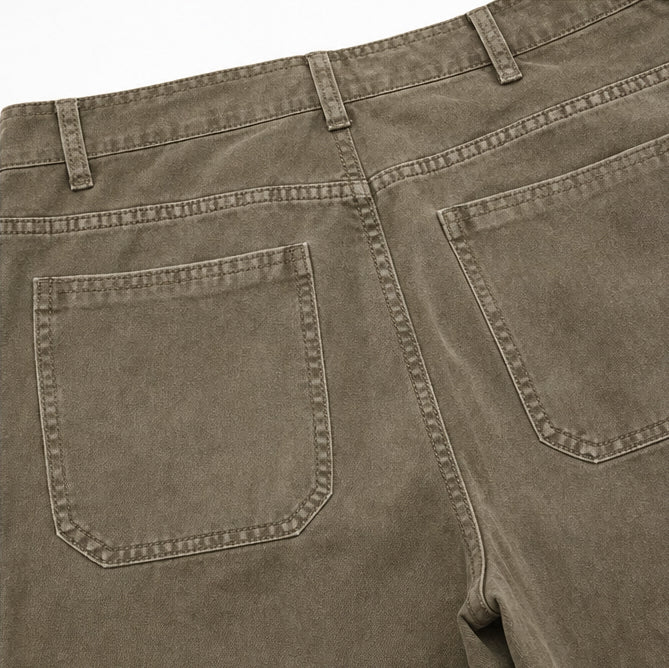 Relaxed Cargo Capris with Deep Utility Pockets, Mid-Calf Length, Mocha