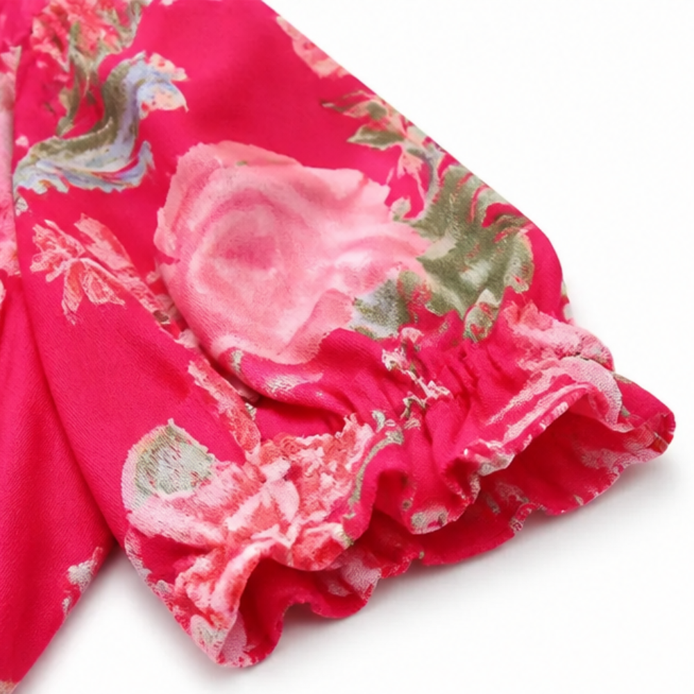 Flowing Floral Maxi Dress — View 8 | Clova