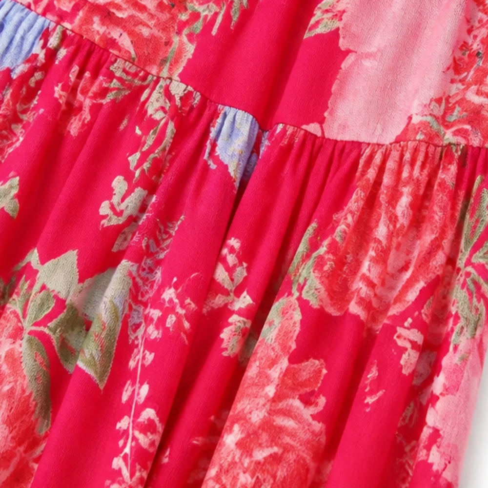 Flowing Floral Maxi Dress — View 9 | Clova