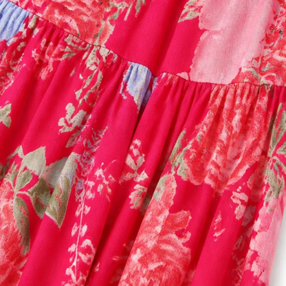 Flowing Floral Maxi Dress — View 9 | Clova
