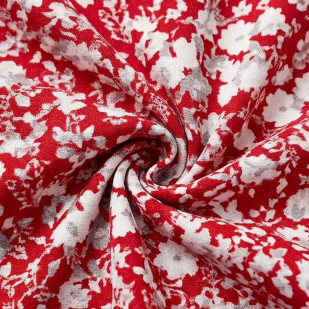 V-Neck Floral Dress with Pockets — View 7 | Clova