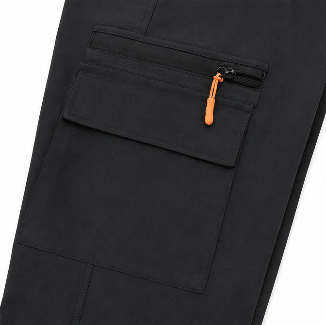 Wide-Leg Drawstring Cargo Pants with Pockets