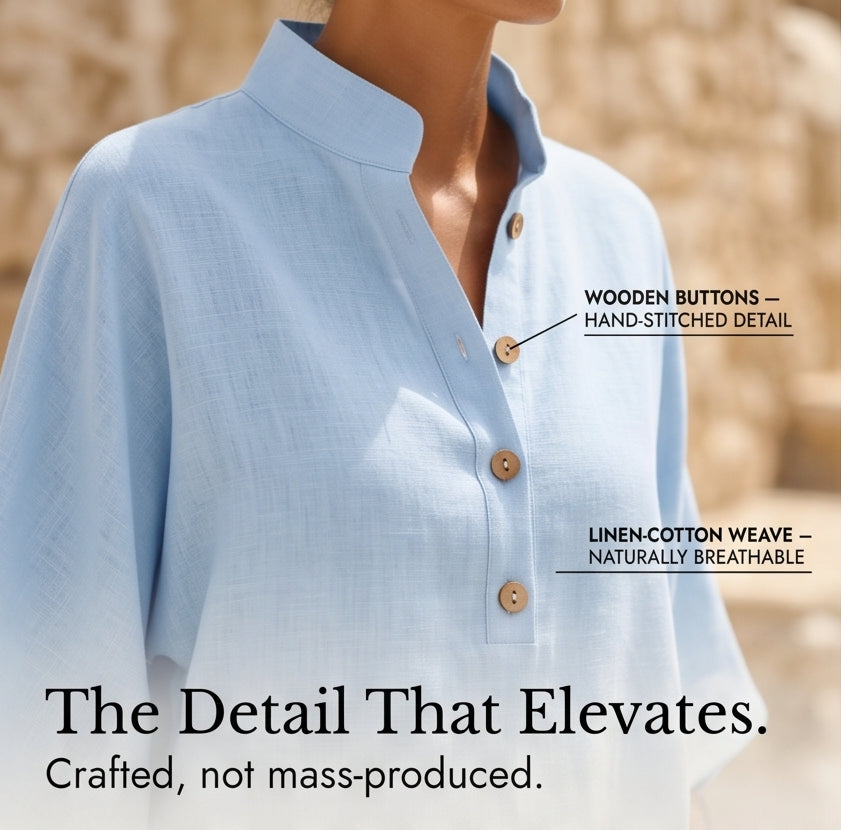 Breezy Linen Two-Piece Set for Warm Days