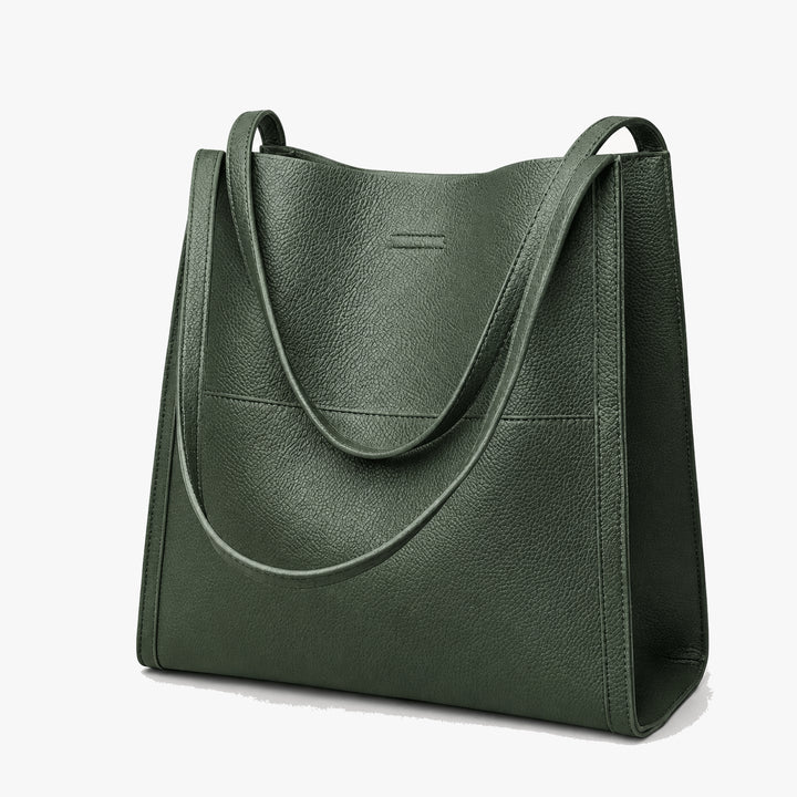 Soft Leather Shoulder Tote