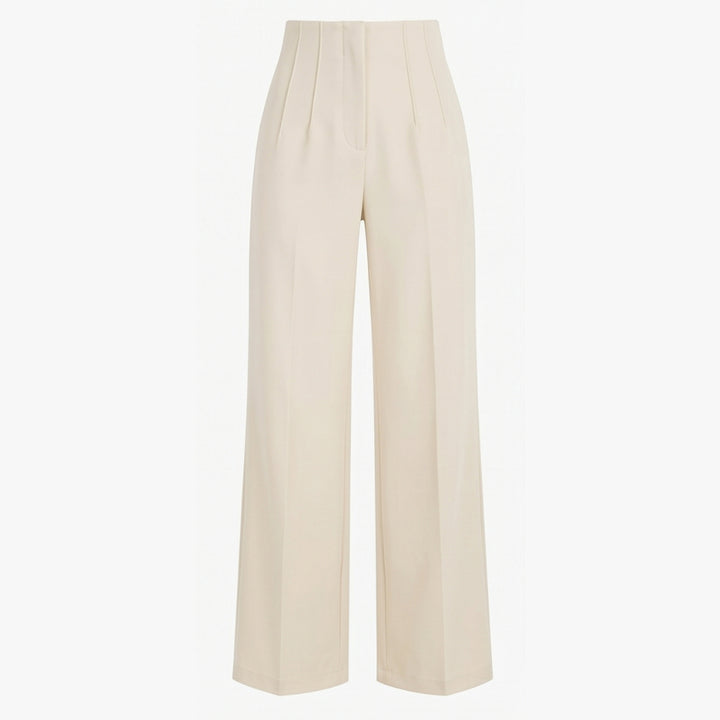 Tailored Pleated Trousers for Elongated Legs