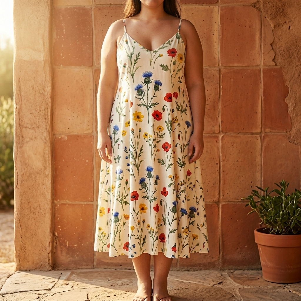 Wildflower A Line Midi Sundress