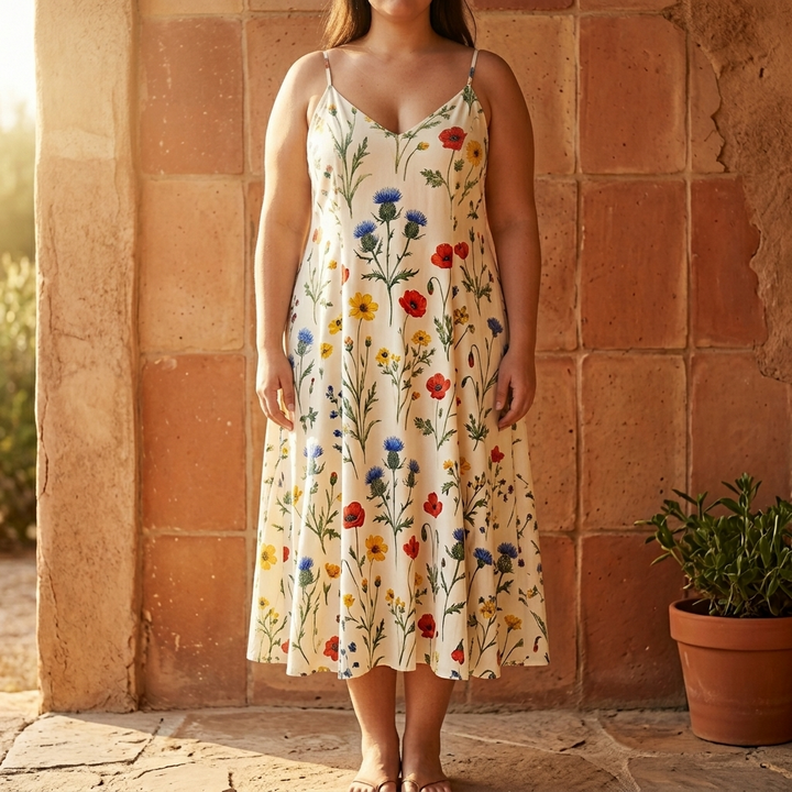 Wildflower A Line Midi Sundress