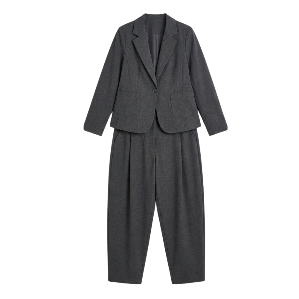 Relaxed Blazer and Trouser Set
