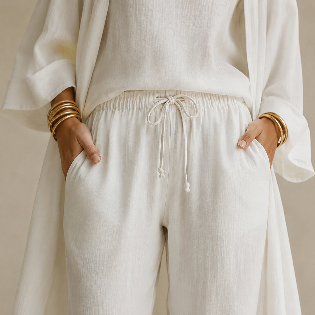 Elegant 3-Piece Loungewear Set for Effortless Style