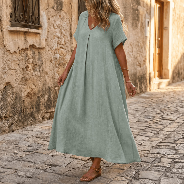 Breezy Cotton Linen Summer Dress