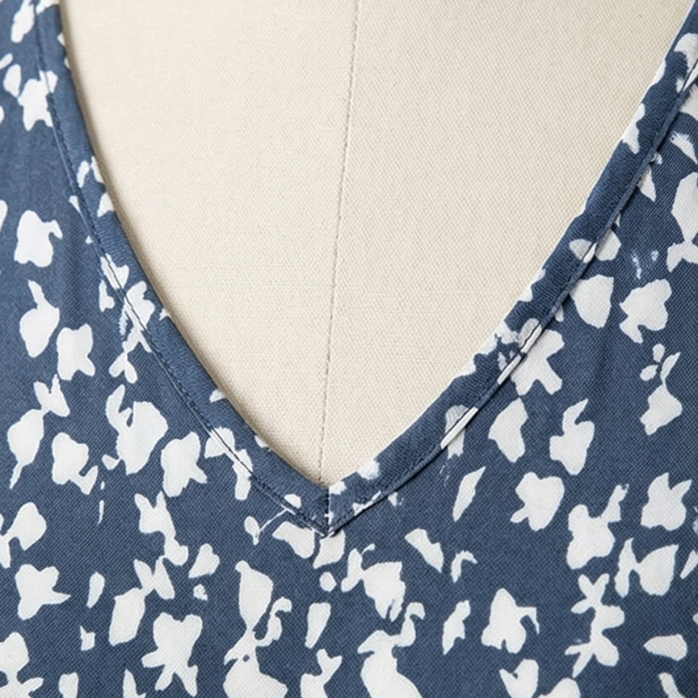 Breezy Floral Midi with Ruffle Hem — View 6 | Clova