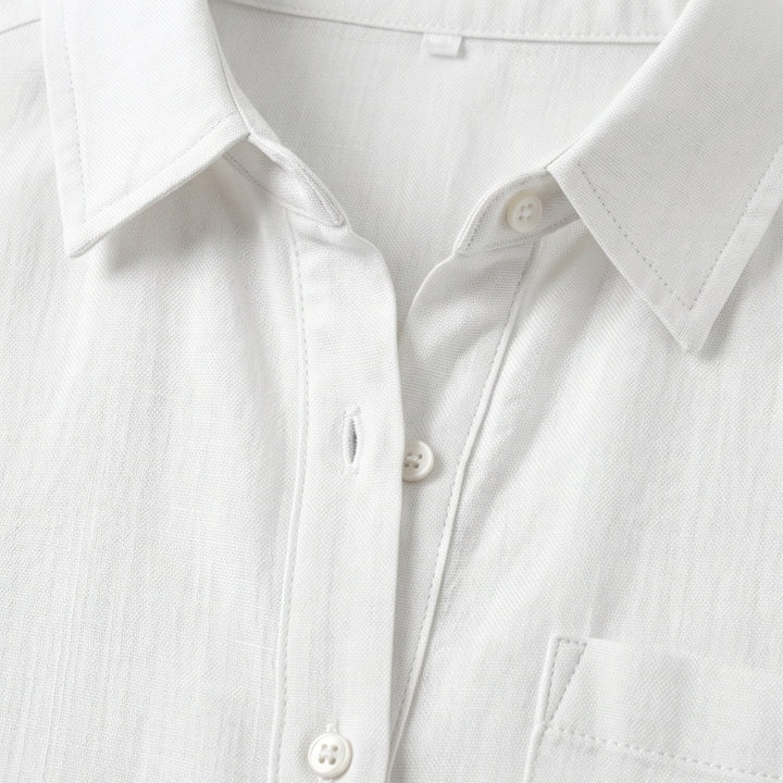 Breathable Cotton Button Up Shirt