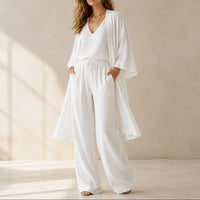Elegant 3-Piece Loungewear Set for Effortless Style