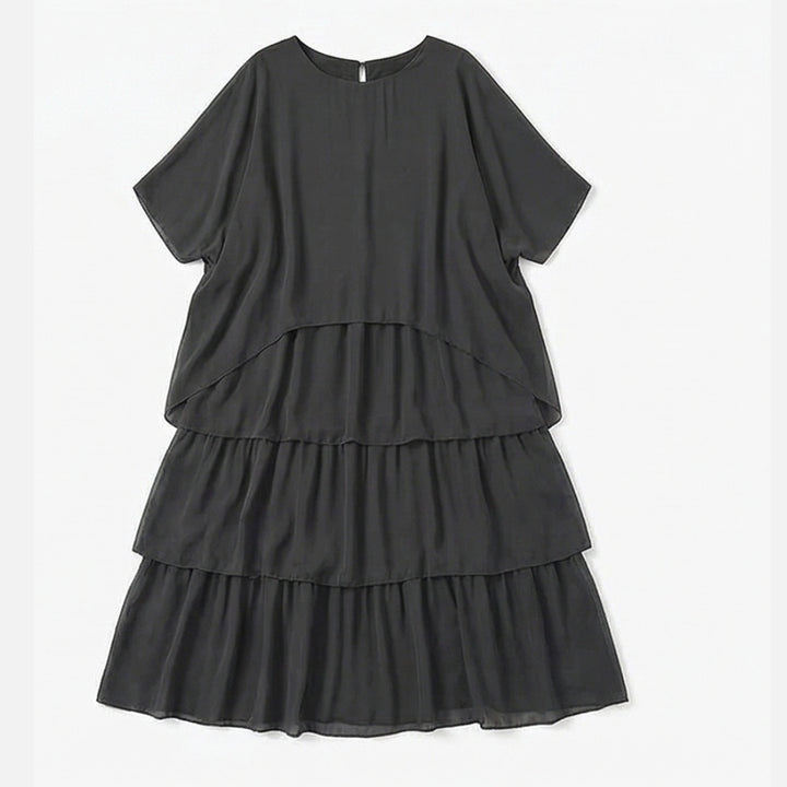Flowing Tiered Chiffon Maxi Dress